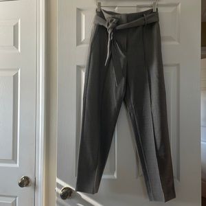 LAST CHANCE LOFT black and white herringbone pant